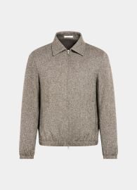 Brown Bomber Jacket in Pure Wool SUITSUPPLY at Suitsupply